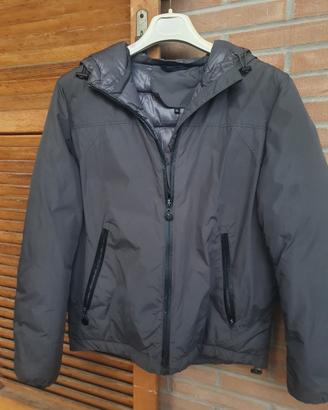 Giacca uomo grigia con cappuccio