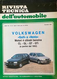 Rivista Tecnica VW Golf 3 Vento GT GTI 1992