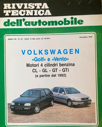 Rivista Tecnica VW Golf 3 Vento GT GTI 1992
