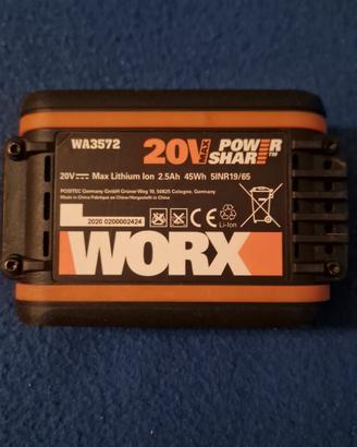 batteria 20V/2Ah utensili worx