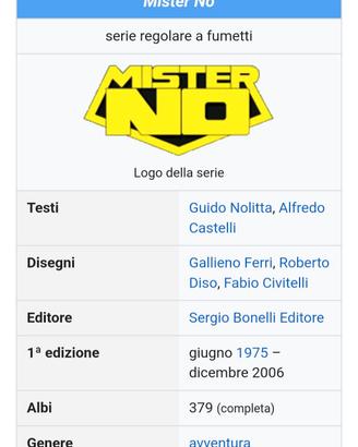 Serie completa Mister No