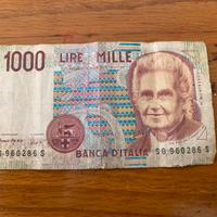 Banconota mille lire montessori