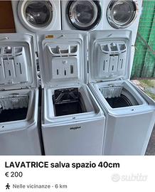 Lavatrice salva spazio