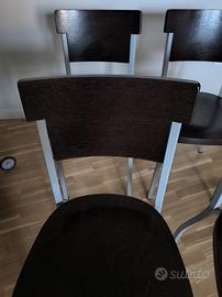 Set 4 sedie in legno massellob