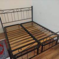 Letto ferro battuto e reti