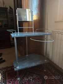 Toeletta in marmo   vintage con specchio