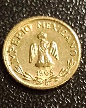 7 monetine messicane 1865 Maximiliano Emperador