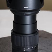 Obiettivo Nikkor Z 24 - 70 f4 s in garanzia