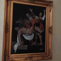 Caravaggio " la deposizione" copia d'autore 