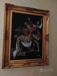 Caravaggio " la deposizione" copia d'autore 