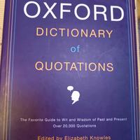 Dizionario Oxford  Quotations Knowles  inglese
