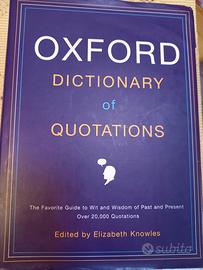 Dizionario Oxford  Quotations Knowles  inglese