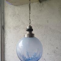 lampada a sospensione a globo vetro di Murano 