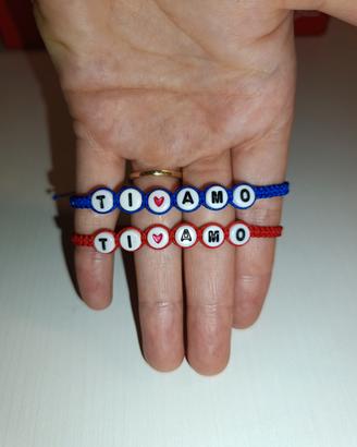 Set 2 Braccialetti Coppia Personalizzati (Macramè)