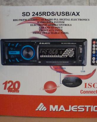 Radio Auto/Barca Majestic Sd245Rds/Usb 120w