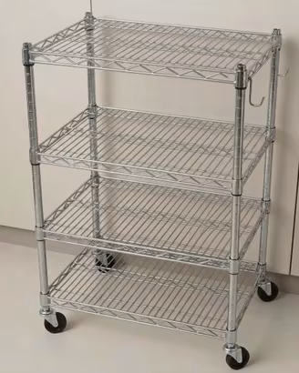 Carrello da cucina in acciaio su  ruote Unopiù