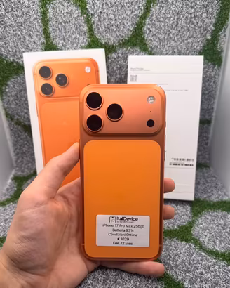 iPhone 17 Pro Max 256gb Arancione - Gar. 12 Mesi