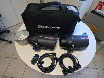 KIT 2 Flash monotrcia 1000 Watt professionali