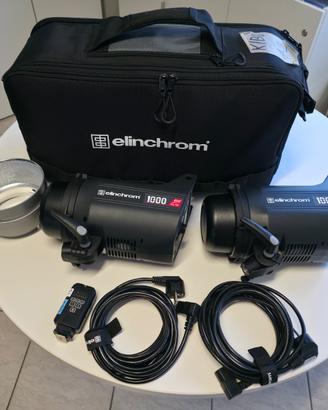 KIT 2 Flash monotrcia 1000 Watt professionali