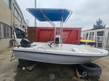 Barca + motore 25 cavali 2 tempi