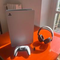 Ps5+2 controller+cuffie originali