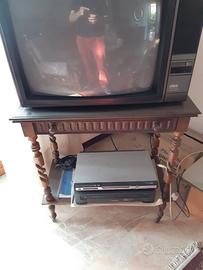 Tavolino porta TV in legno con cassetto