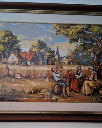 quadro ricamato a mano