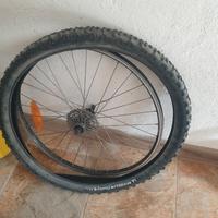 Ruota posteriore mtb 26" con pacco pignoni 8V