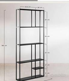 Scaffale in acciaio antracite