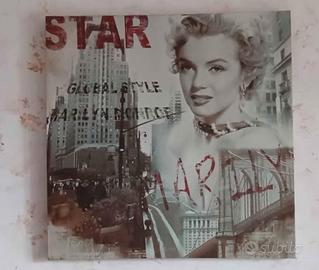 Quadro dipinto in tela 60x60 cm, spesso 5cm