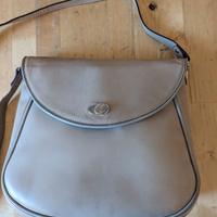 Borsa con tracolla elegante in pelle beige