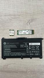 Batteria HP, Scheda WiFi, RAM 8GB DDR4