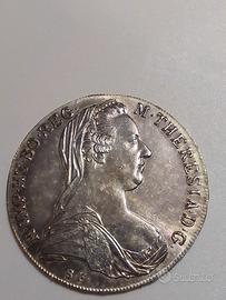 Tallero Maria Teresa 1780 S.F. Argento 28g