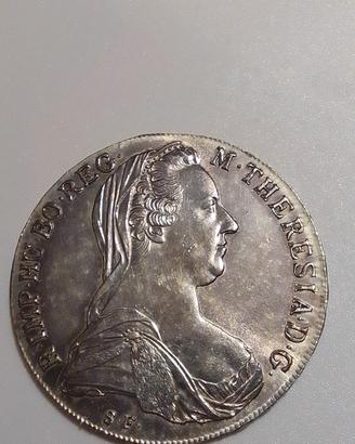 Tallero Maria Teresa 1780 S.F. Argento 28g