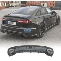 DIFFUSORE AUDI A6 S LINE 15-18 LOOK RS6 NERO LUCID