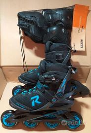 Pattini in linea Roces e protezioni