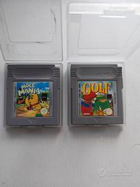 Giochi vintage Game Boy : "MOLE MANIA" e "GOLF"