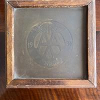 Scatola in legno vintage Automobile Association