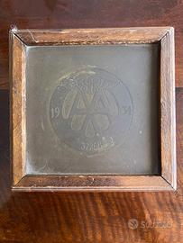 Scatola in legno vintage Automobile Association