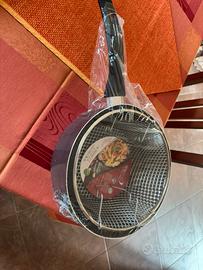 Padella friggitrice con cestello 24 cm