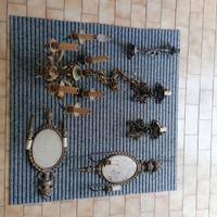 Lampadario in ottone decorato a mano e 6pz 