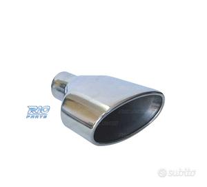 TERMINALE SCARICO OVALE IN ACCIAIO INOX TIPO RS4 C