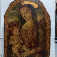 quadro immagine religiosa su legno grezzo 