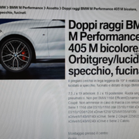 Cerchio BMW Mperformance 405 M bicolore