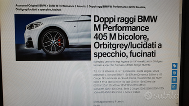 Cerchio BMW Mperformance 405 M bicolore