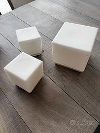 Serie 3 plafoniere Cubo I3 Murano