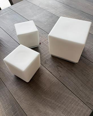 Serie 3 plafoniere Cubo I3 Murano