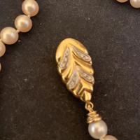 Collana perle vere e oro