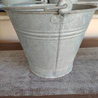 Secchio Zincato h. 25,5, base 21 e superiore 32 cm