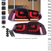 Fanali posteriori led golf 6
